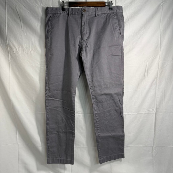 J.Crew Slim Flex‎ Chinos Gray Casual Pants Mens Size 36x32 - Picture 1 of 3